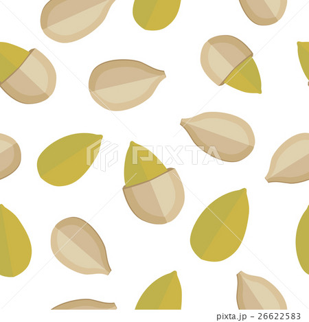 Pumpkin Seeds Seamless Pattern Vector in Flat 26622583