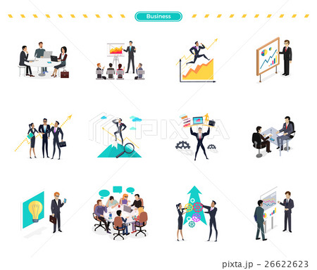 Set of Business Banner Teamwork Set of Business Banner Teamwork 26622623