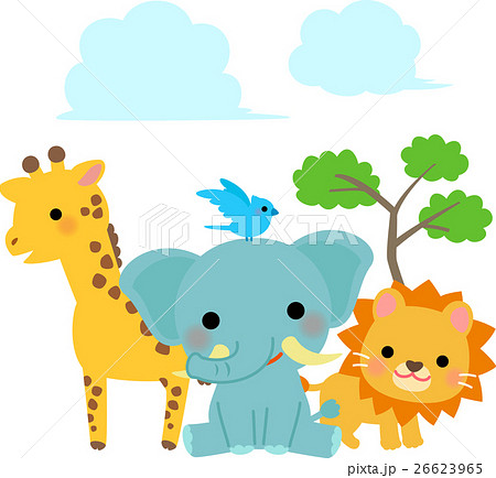 Savanna Animals Stock Illustration