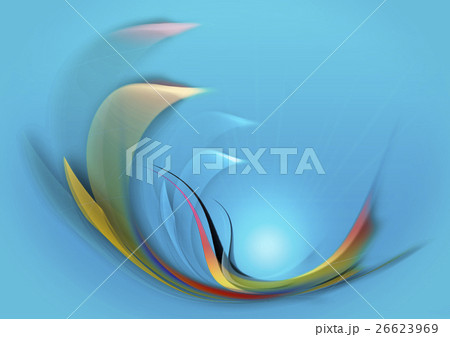 Bluish back lit background with yellow waves Bluish back lit background with yellow waves 26623969