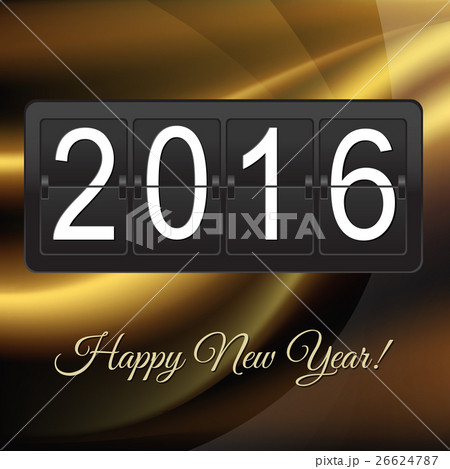 New Years Card With Black Counter New Years Card With Black Counter 26624787