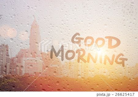 good morning draw on window 26625417