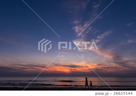 千里浜渚ドライブウェイの夕焼け 千里浜渚ドライブウェイの夕焼け 26625544