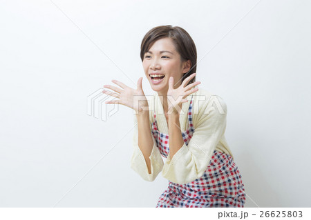 エプロンを付けた女性 エプロンを付けた女性 26625803