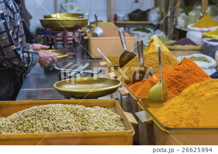 Colorful spices on the bazaar. Iran. Isfahan. 26625994