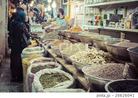 Inside spice market at Isfahan Grand Bazaar Inside spice market at Isfahan Grand Bazaar 26626041