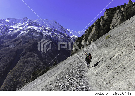 Landslide, way to Tilicho Lake, Annapurna Circuit 26626448