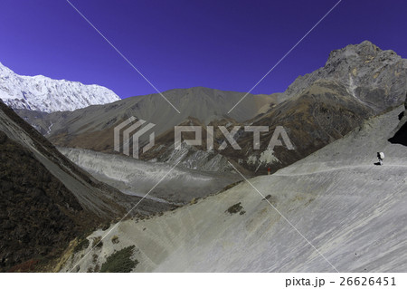 Landslide, way to Tilicho Lake, Annapurna Circuit Landslide, way to Tilicho Lake, Annapurna Circuit 26626451