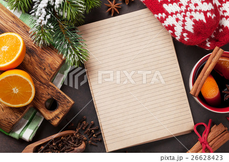 Christmas mulled wine and ingredients 26628423