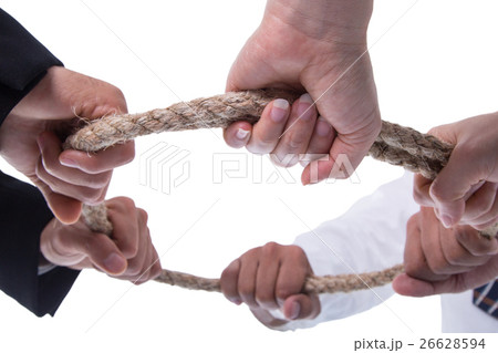 .Teamwork businessman team ,team people hold rope circle concept .Teamwork businessman team ,team people hold rope circle concept 26628594