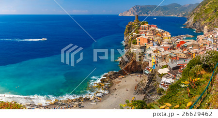 Panorama of Vernazza, Cinque Terre, Liguria, Italy 26629462