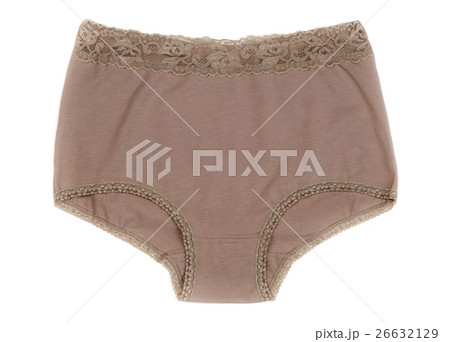beige panties. Isolate on white background. 26632129