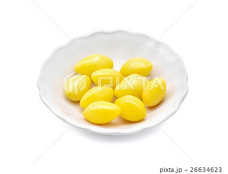 Ginkgo nuts on white background 26634623