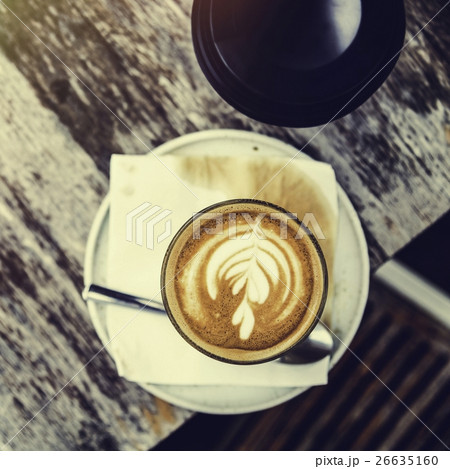 Coffee Caffeine Beverage Drink Cafe Latte Art Concept Coffee Caffeine Beverage Drink Cafe Latte Art Concept 26635160