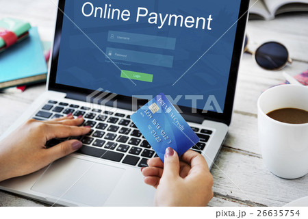 Online Payment Internet Banking Technology Concept Online Payment Internet Banking Technology Concept 26635754