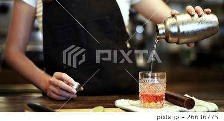 Barista Cafe Coffee Uniform Apron Service Shop Concept Barista Cafe Coffee Uniform Apron Service Shop Concept 26636775