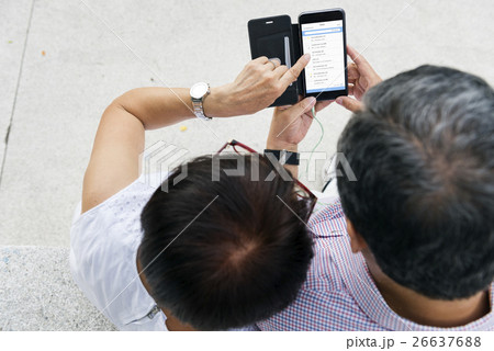 Senior Couple Using Device Concept 26637688