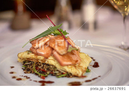 Traditional Peruvian Fish Trucha in a Restaurant 26637691