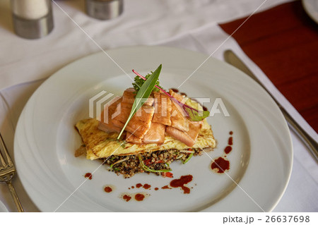 Traditional Peruvian Fish Trucha in a Restaurant 26637698