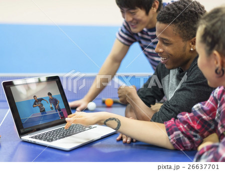 Table Tennis Ping-Pong Friends Sport Concept 26637701