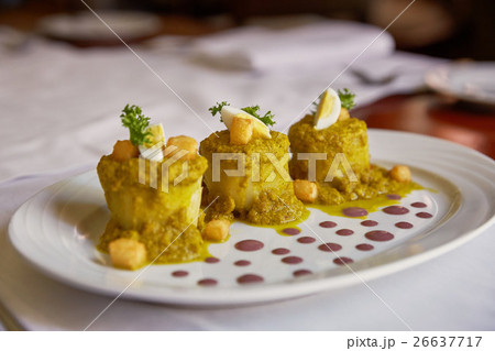 Traditional Peruvian Meal Called Ocopa Arequipena 26637717