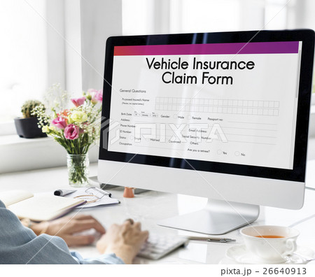 Vehicle Insurance Claim Form Concept 26640913