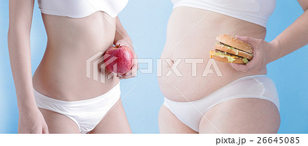 fat woman and slim woman fat woman and slim woman 26645085