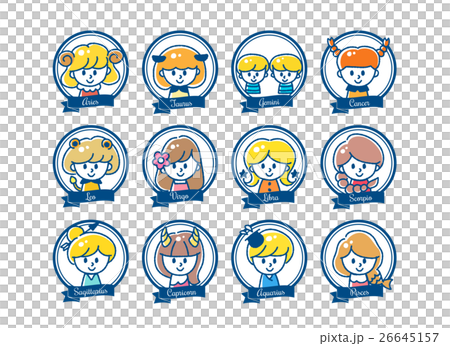 星座イラスト カラー　Zodiac signs Color 26645157
