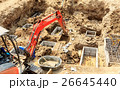 Construction Site Foundation with Excavator 26645440