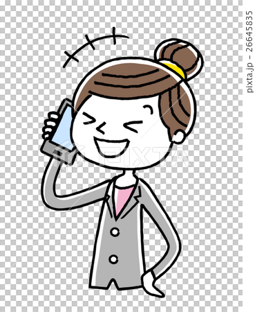 Phone: woman, business, laughing 26645835