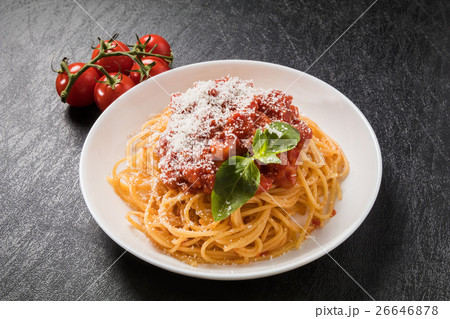 イタリアンパスタ　 アマトリチャーナ　 Spaghetti All'Amatriciana 26646878