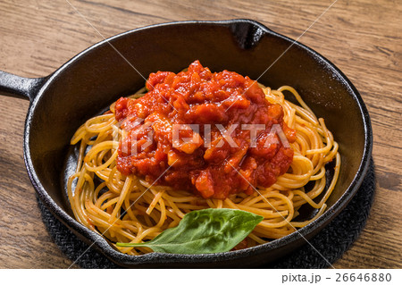 イタリアンパスタ　 アマトリチャーナ　 Spaghetti All'Amatriciana 26646880