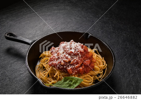 イタリアンパスタ　 アマトリチャーナ　 Spaghetti All'Amatriciana 26646882