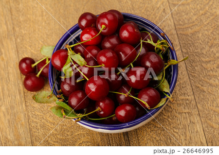 Cherry berries in the bowl 26646995