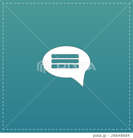 Chat flat icon 26648684