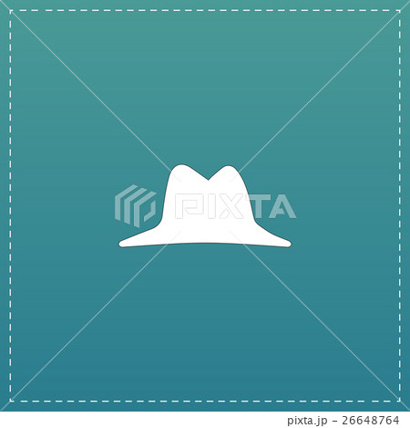 Mens hat vector icon 26648764
