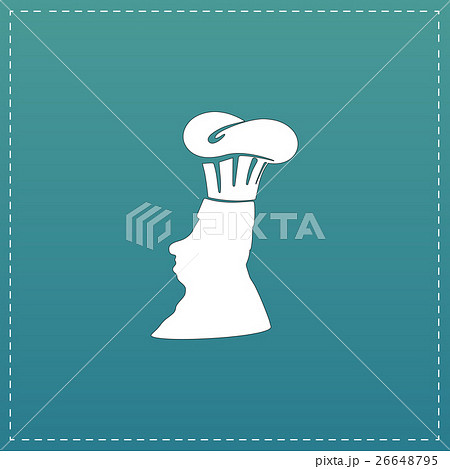 Silhouette of chef in hat Silhouette of chef in hat 26648795