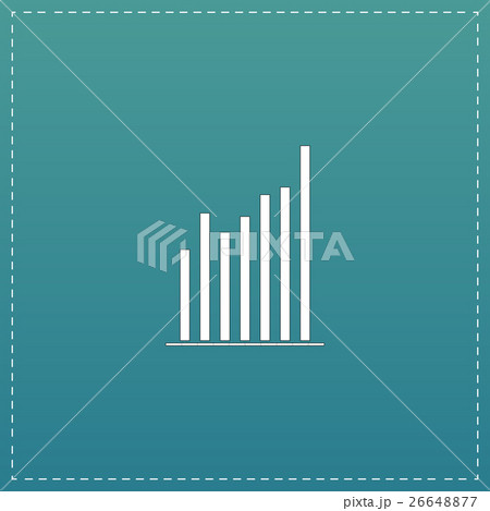 Graph chart sign icon. Diagram symbol. Statistics. 26648877