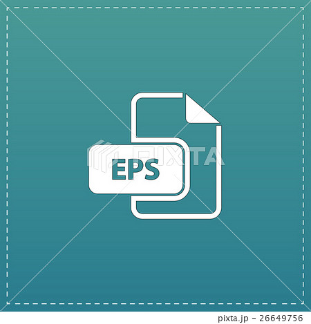 EPS vector file extension icon.のイラスト素材 [26649756] - PIXTA
