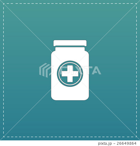 Medical container flat icon Medical container flat icon 26649864