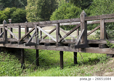 old wooden bridge old wooden bridge 26651084