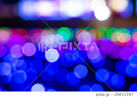 クリスマスイルミネーションのボケ素材  クリスマスイルミネーションのボケ素材  26651397