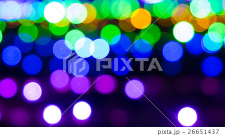 クリスマスイルミネーションのボケ素材  クリスマスイルミネーションのボケ素材  26651437