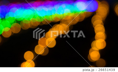 クリスマスイルミネーションのボケ素材  クリスマスイルミネーションのボケ素材  26651439