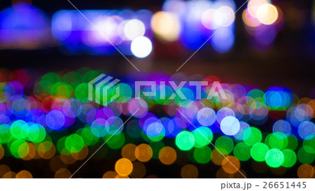 クリスマスイルミネーションのボケ素材  クリスマスイルミネーションのボケ素材  26651445