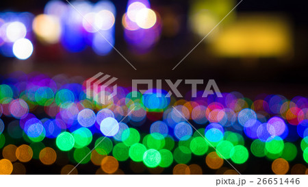 クリスマスイルミネーションのボケ素材  クリスマスイルミネーションのボケ素材  26651446