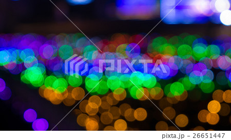 クリスマスイルミネーションのボケ素材  クリスマスイルミネーションのボケ素材  26651447