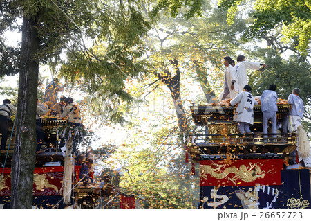山車の曳き出し 26652723