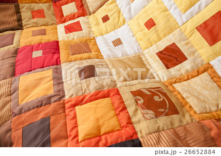 Patchwork quilt. Part of patchwork quilt as 26652884