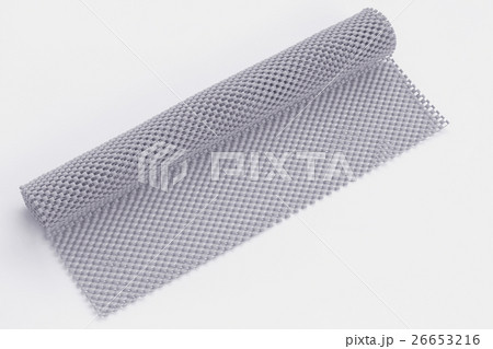 slip rubber mat grey isolated on white background 26653216
